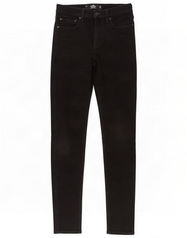 Hollister Womens Super Skinny Jeans W28 L34 Black Cotton