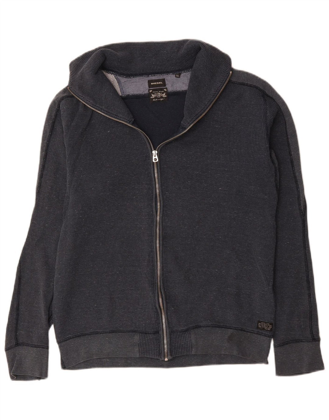 Giacca da ginnastica da uomo Diesel XL in cotone blu navy