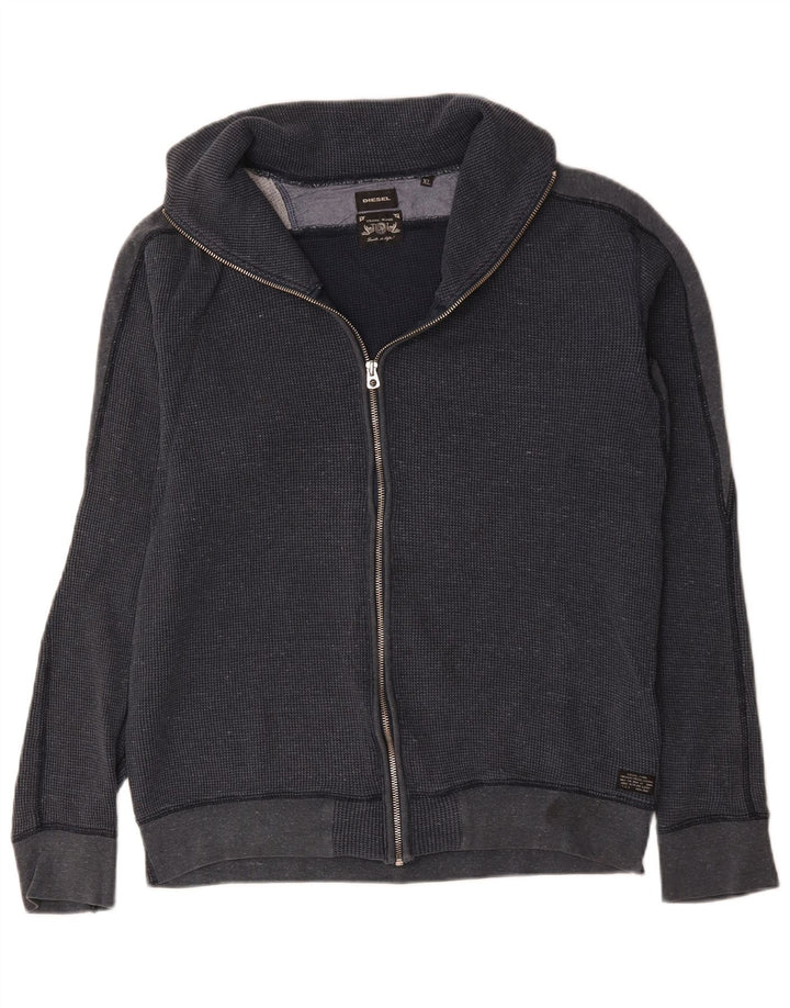 Giacca da ginnastica da uomo Diesel XL in cotone blu navy