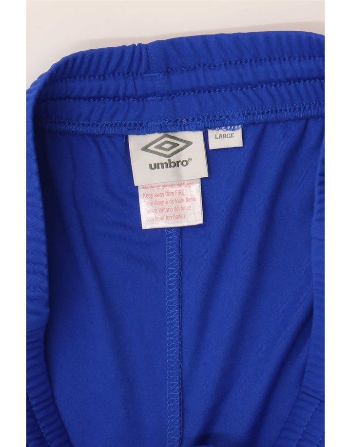 Pantaloncini sportivi Umbro da uomo grandi in poliestere blu