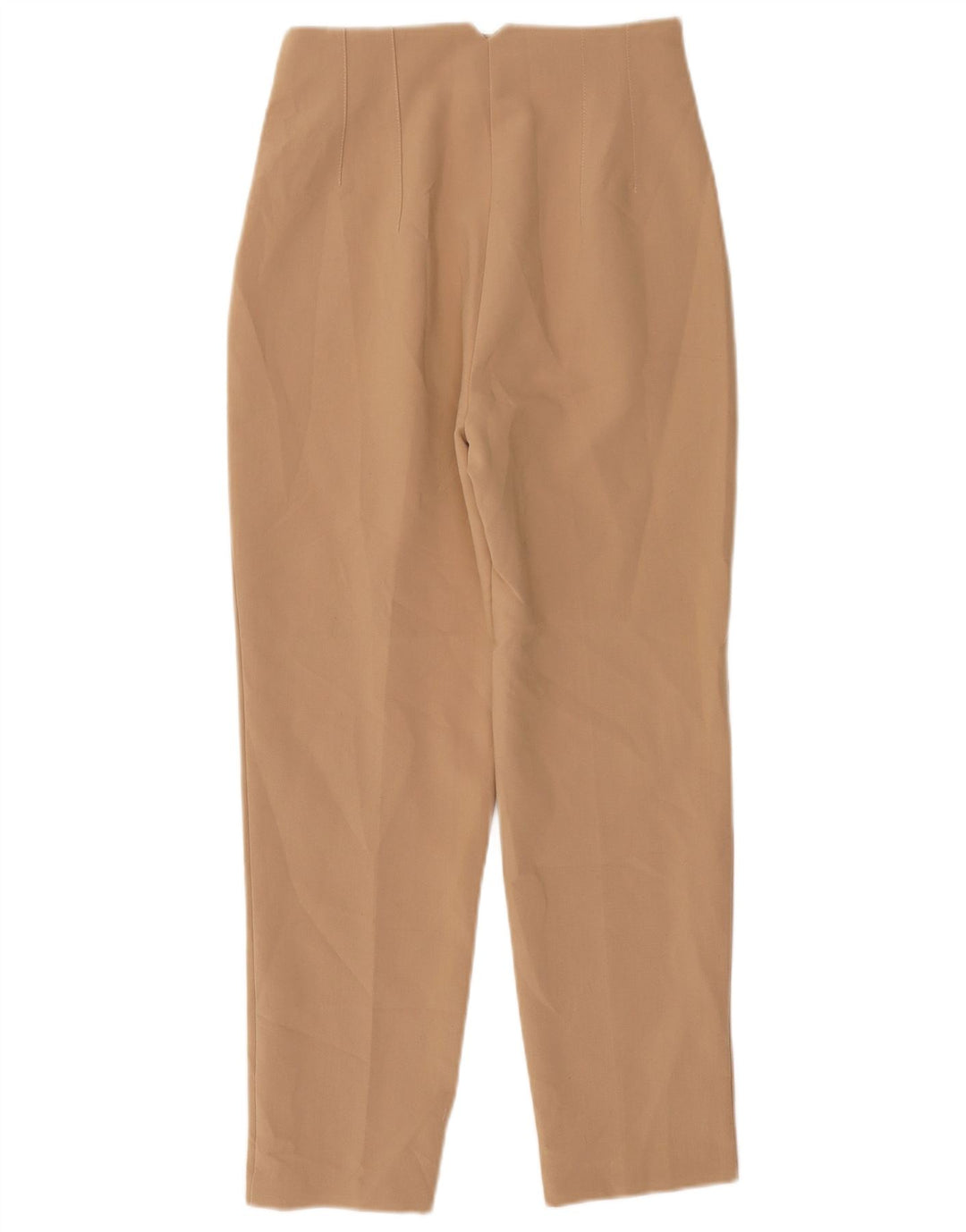 Pantaloni chino affusolati da donna Zara piccoli W26 L26 poliestere beige