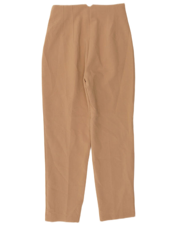 Pantaloni chino affusolati da donna Zara piccoli W26 L26 poliestere beige