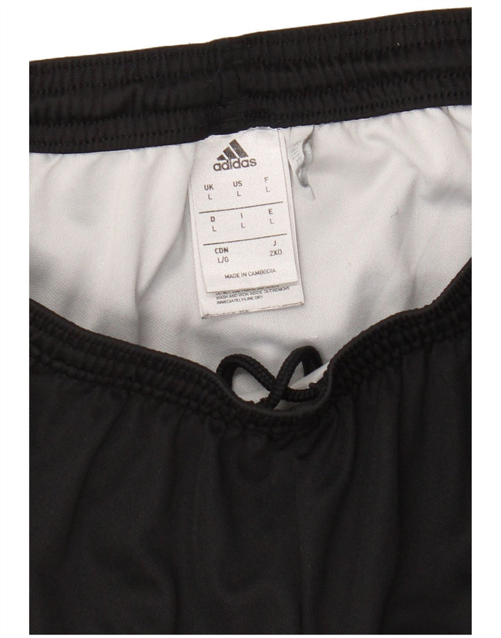 Pantaloncini sportivi Adidas Climalite da uomo grandi in poliestere nero