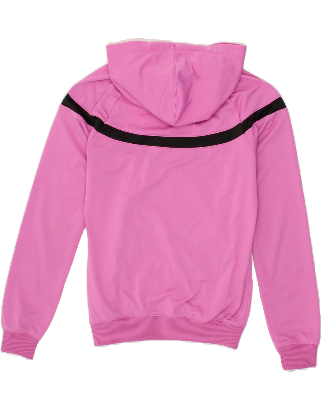 NIKE Womens Zip Hoodie Sweater UK 10 Small Pink Polyester Vintage Nike and Second-Hand Nike from Messina Hembry 