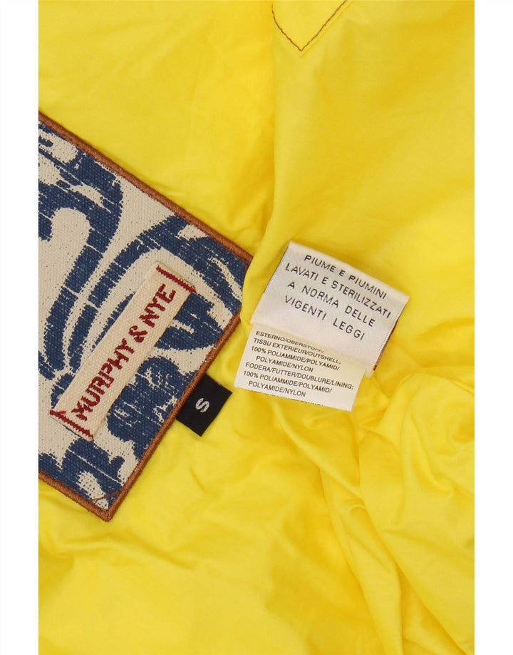 Gilet imbottito da donna Murphy & Nye UK 10 piccolo nylon giallo