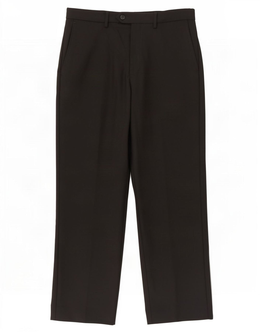 Pantaloni casual da uomo Marks & Spencer su misura W34 L31 poliestere nero