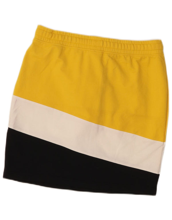 Gonna Reebok Donna UK 12/14 Media W30 Colorblock Giallo