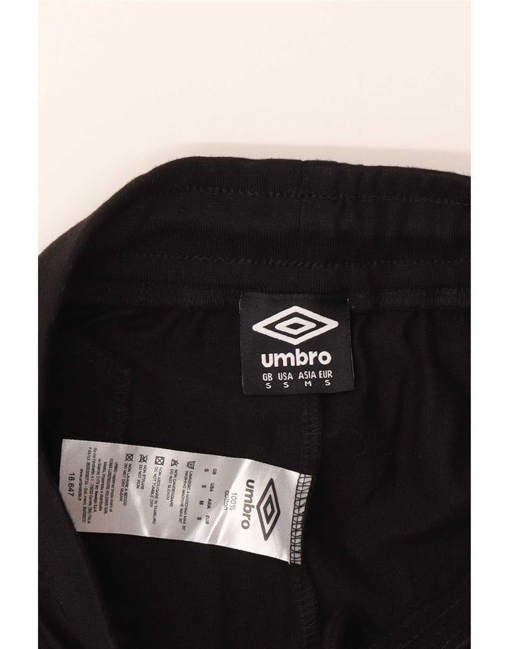 Pantaloncini sportivi Umbro da uomo piccoli in cotone nero