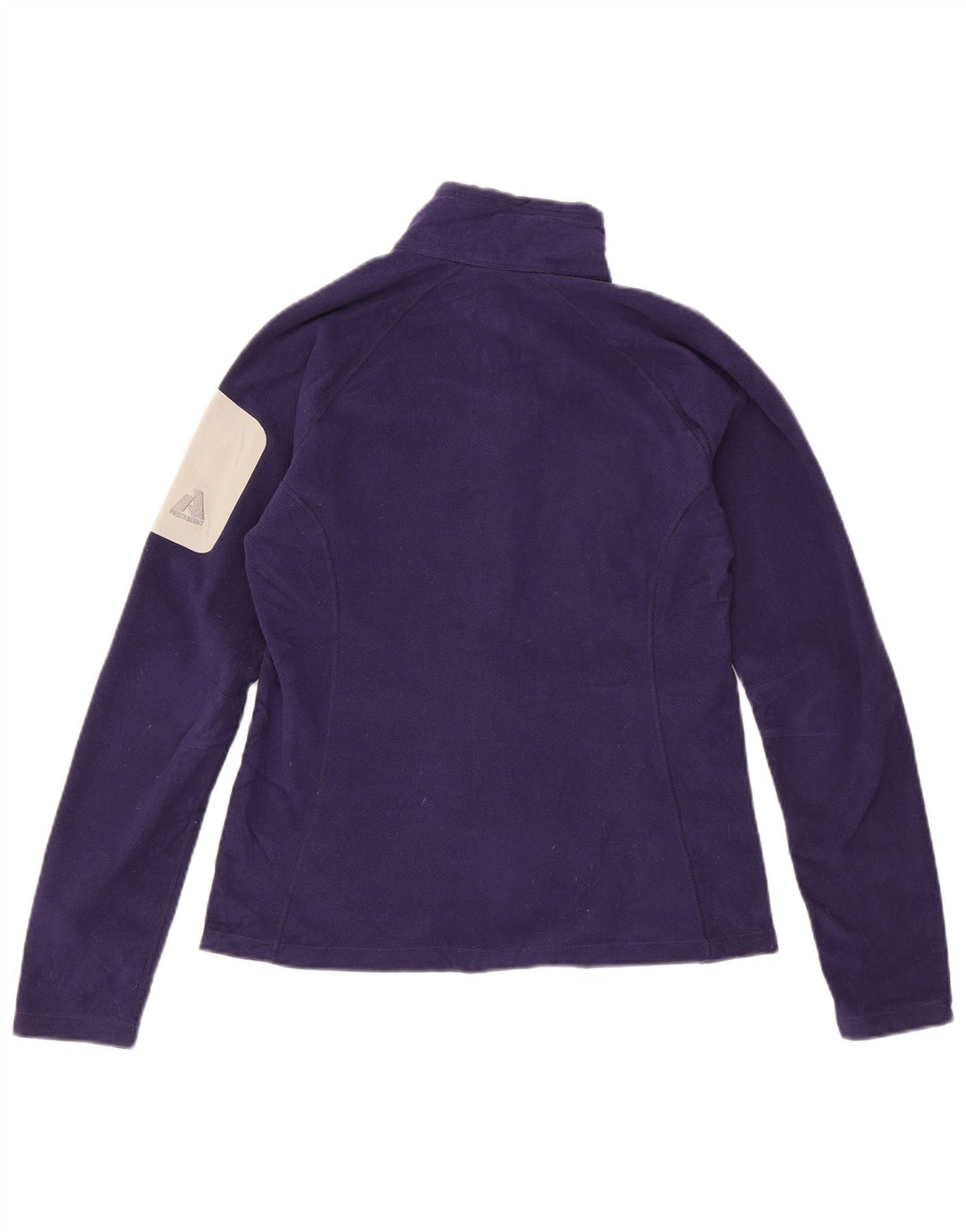 Giacca in pile da donna EDDIE BAUER UK 12 Poliestere color block viola medio