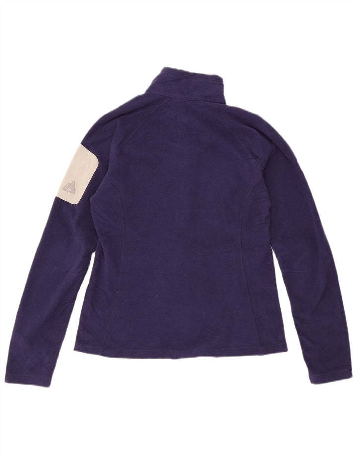 Giacca in pile da donna EDDIE BAUER UK 12 Poliestere color block viola medio