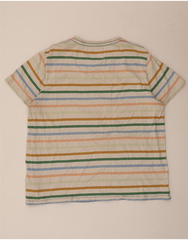 T-shirt da uomo Fat Face Top 2XL cotone a righe multicolore