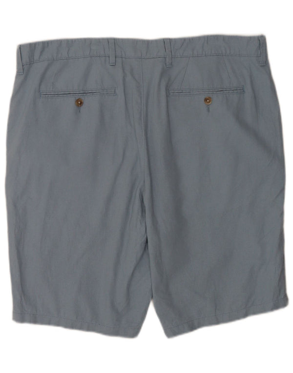 Pantaloncini chino da uomo Marks & Spencer W40 XL lino blu