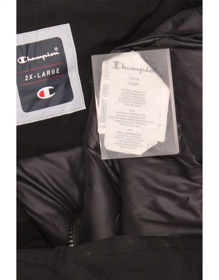 Soprabito con cappuccio da donna CHAMPION UK 20 2XL Poliestere nero