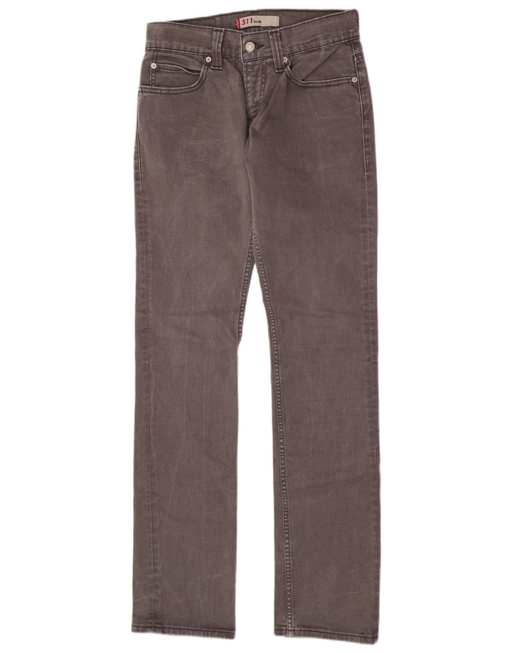 Jeans Levi's 511 Slim da donna W30 L34 cotone grigio