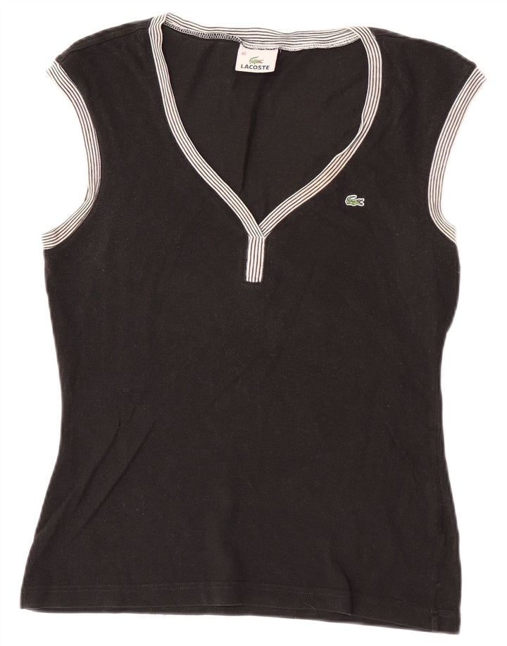 Canotta da donna Lacoste taglia 40 media nera