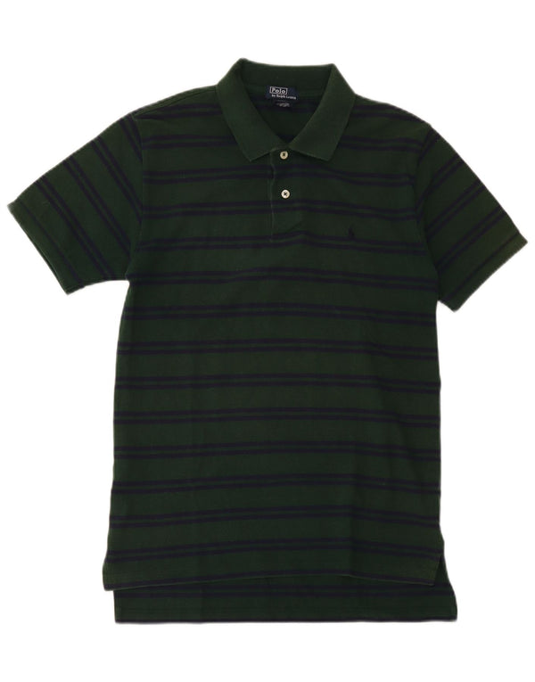 Polo Ralph Lauren Camicia da bambino 15-16 anni XL in cotone a righe verdi