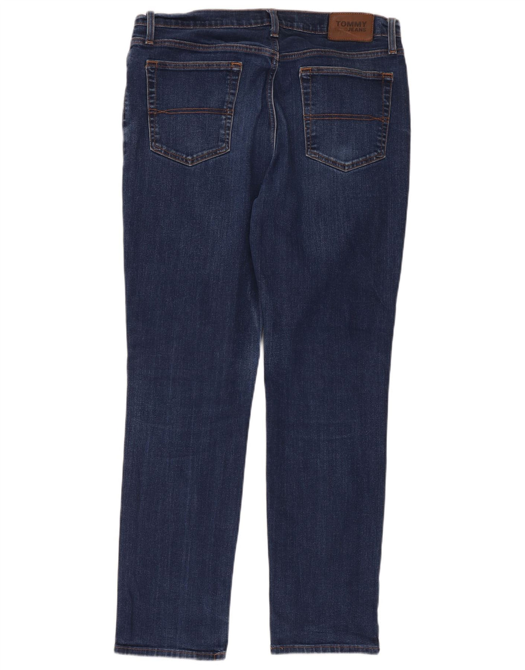 Tommy Hilfiger Uomo Droite Slim Jeans W36 L32 Blu