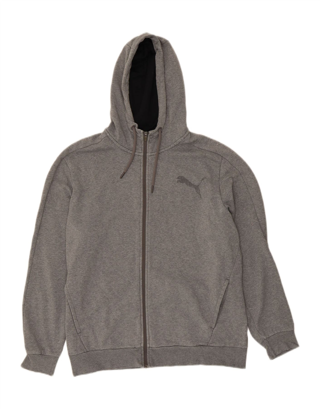 PUMA Mens Zip Hoodie Sweater XL Grey Cotton Vintage Puma and Second-Hand Puma from Messina Hembry 