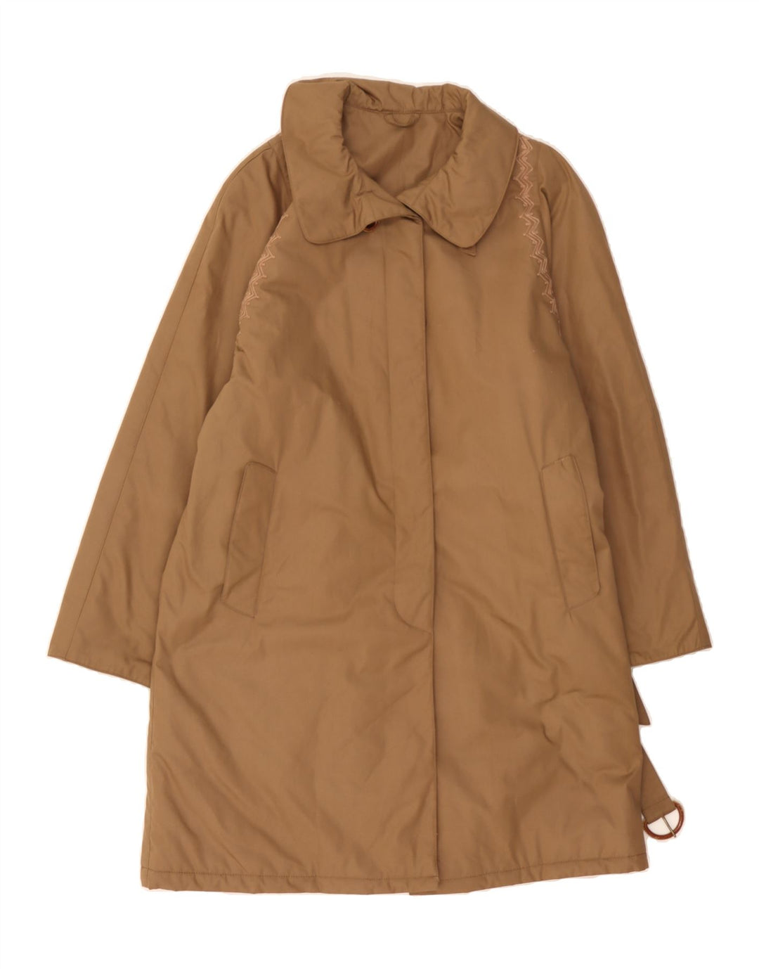 NINO Womens Overcoat IT 42 Medium Beige Polyester Vintage NINO and Second-Hand NINO from Messina Hembry 