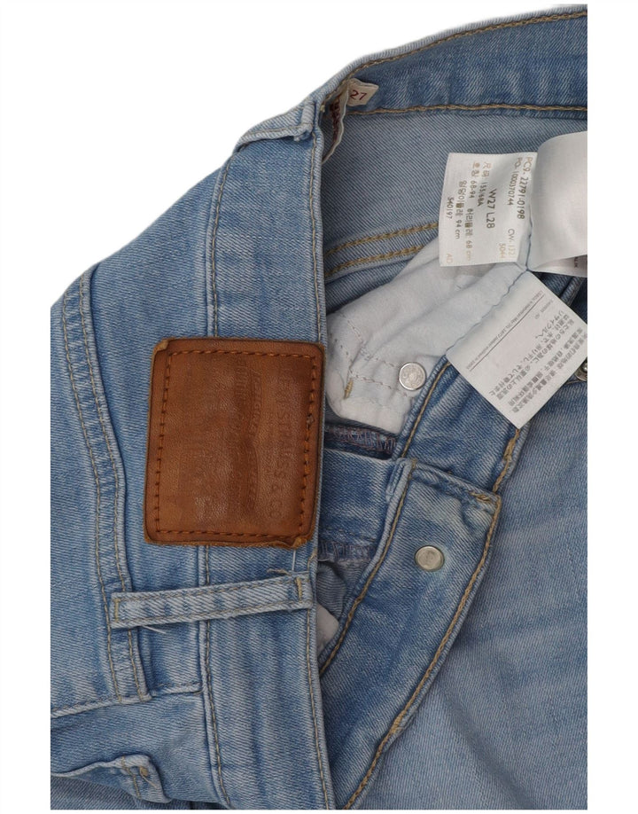 LEVI'S Jeans super skinny da donna con altezza del miglio W27 L28 cotone blu