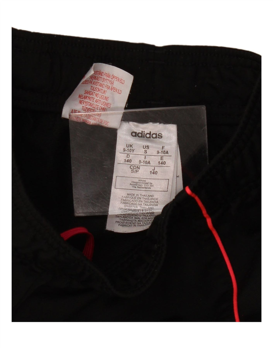 Pantaloni tuta da bambina ADIDAS Joggers 9-10 anni Poliestere nero