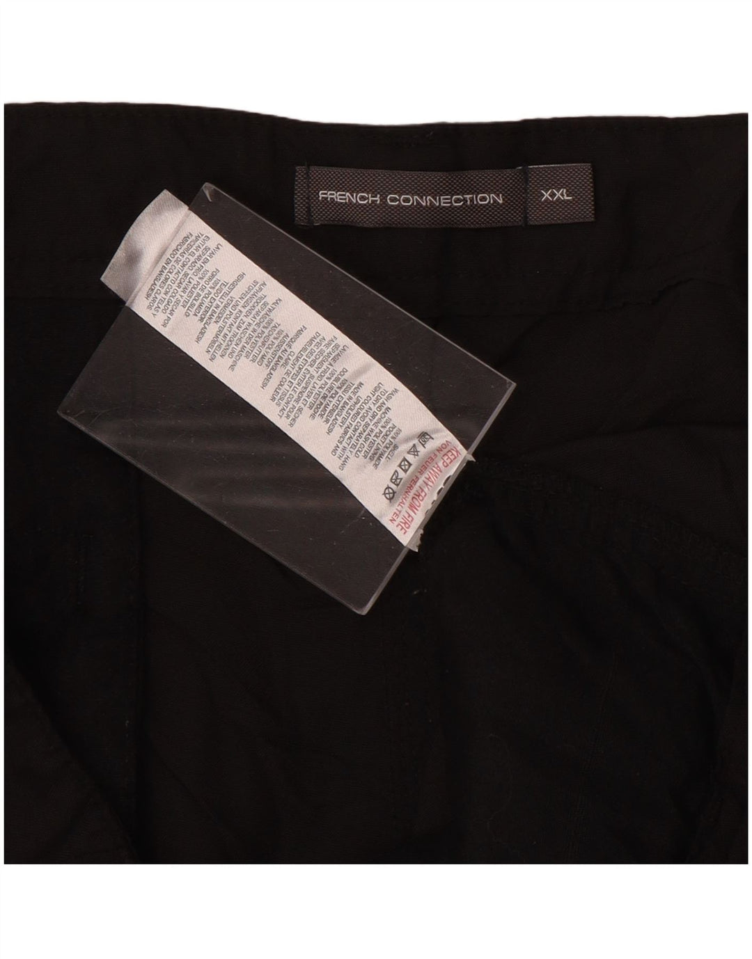 Pantaloncini cargo da uomo French Connection 2XL W42 Nero Poliammide