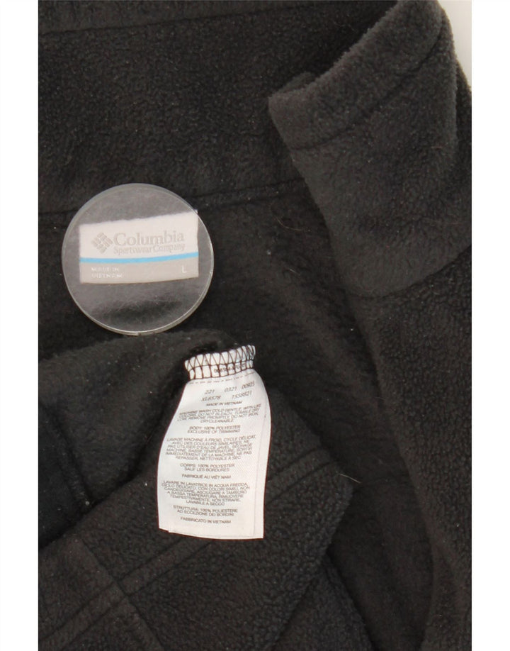 Giacca in pile da donna COLUMBIA UK 16 grande poliestere nero