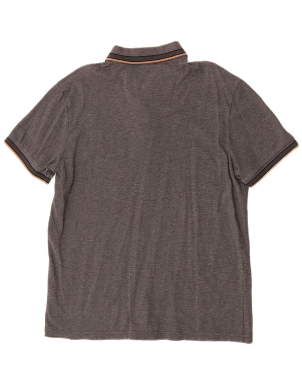 Polo Hugo Boss da uomo vestibilità regolare XL in cotone grigio