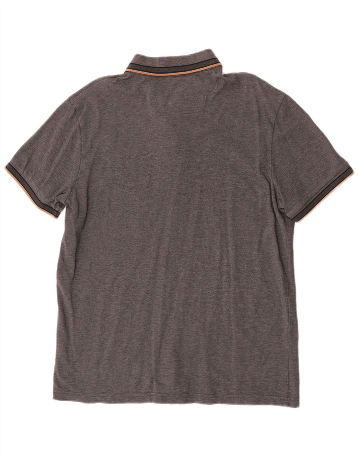 Polo Hugo Boss da uomo vestibilità regolare XL in cotone grigio