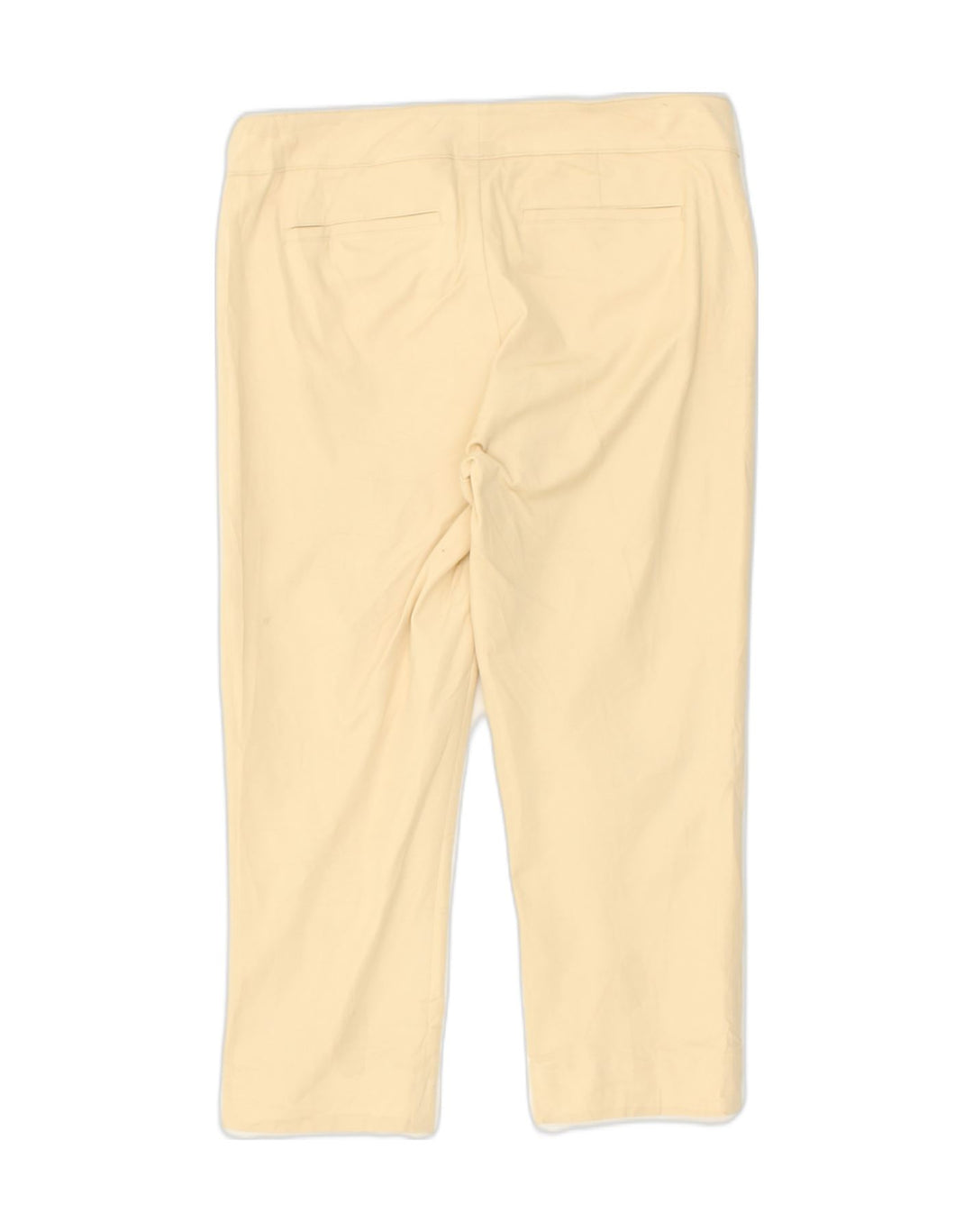 CHAPS Womens Slim Capri Trousers US 8 Medium W32 L21 Beige Cotton | Vintage Chaps | Thrift | Second-Hand Chaps | Used Clothing | Messina Hembry 