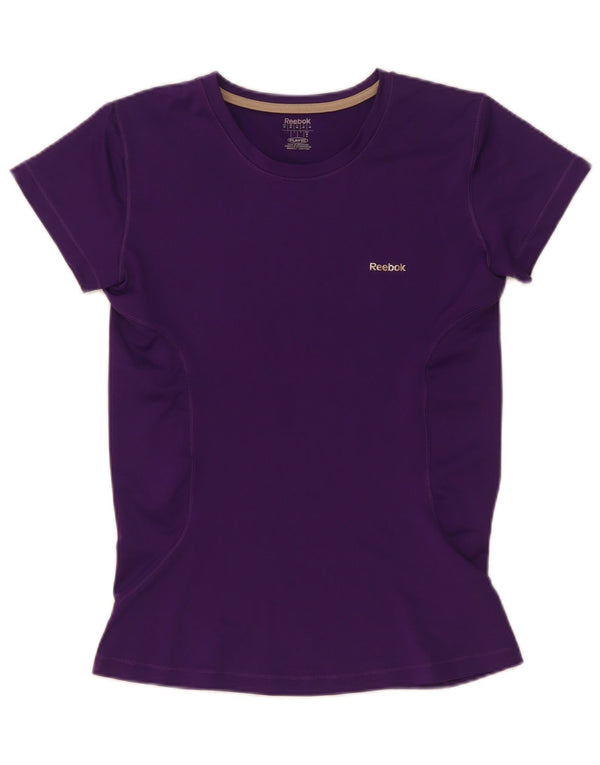 T-shirt Reebok da donna Top UK 12 medio viola poliestere