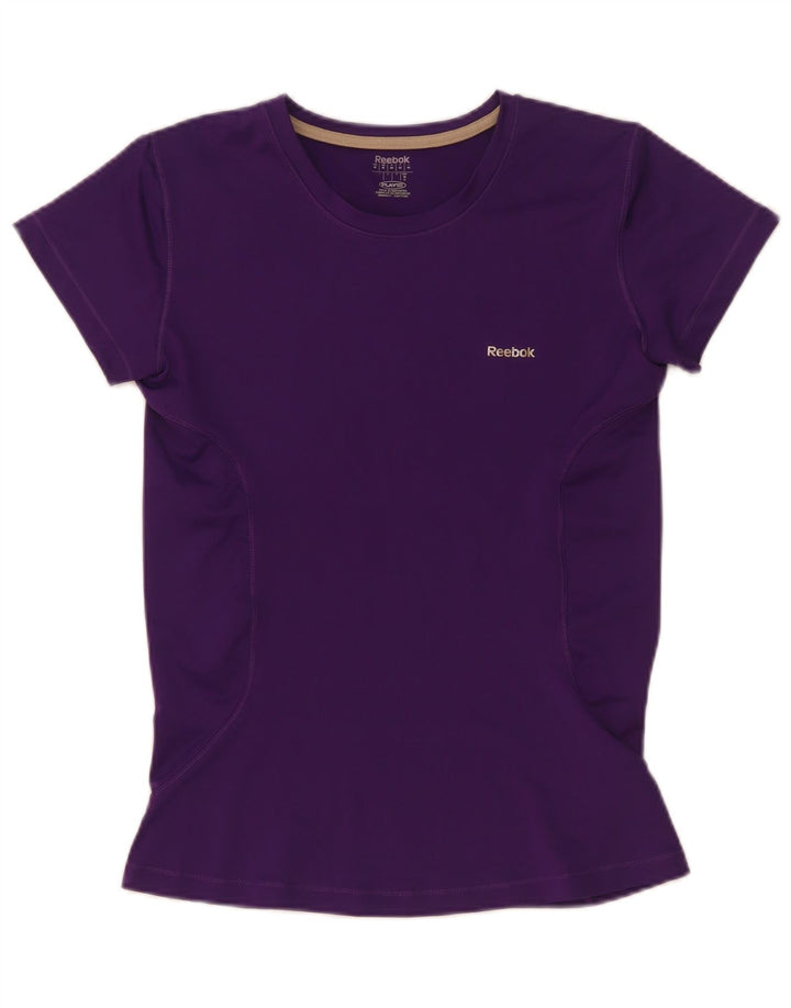 T-shirt Reebok da donna Top UK 12 medio viola poliestere