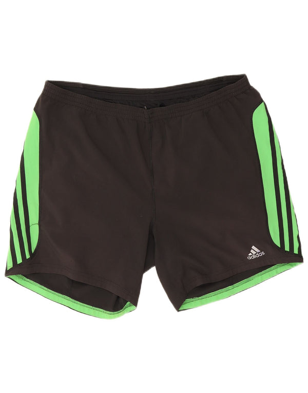 Pantaloncini sportivi Adidas Climacool da uomo XL Poliestere color block nero