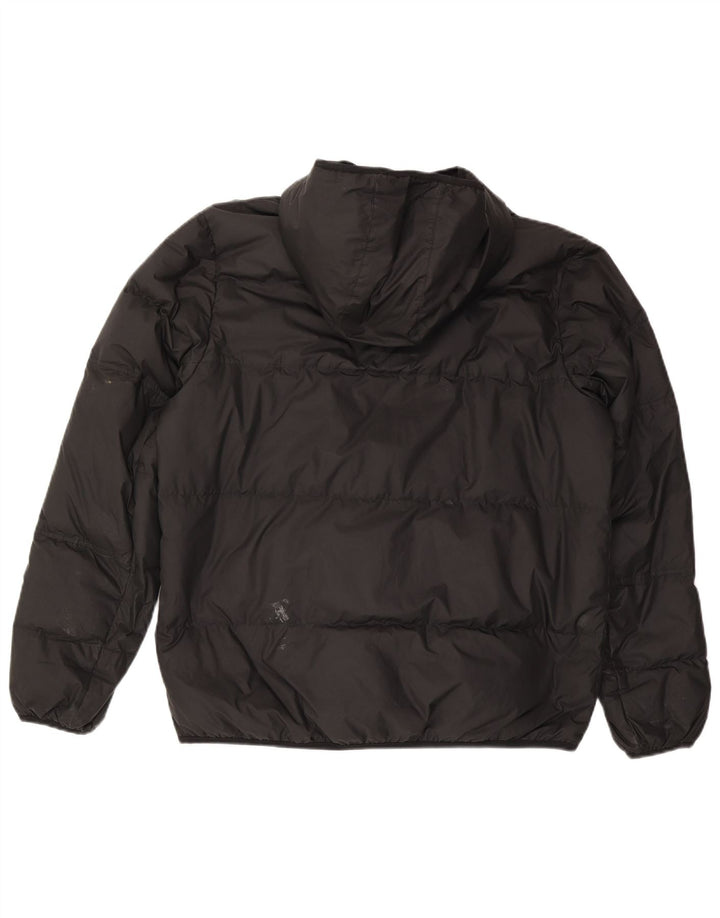 Giacca imbottita con cappuccio Nike da uomo UK 40 grande poliestere nero