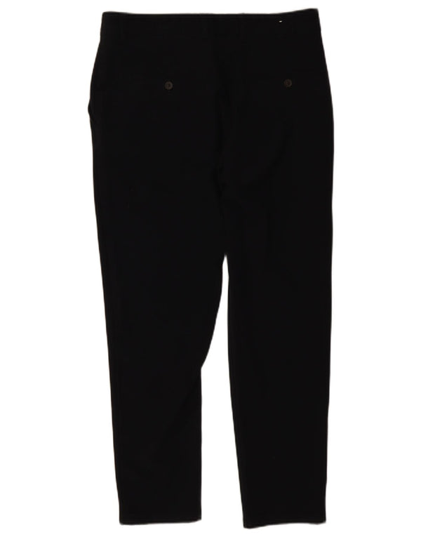Pantaloni chino slim da uomo Zara EU 42 Large W32 L27 poliestere nero