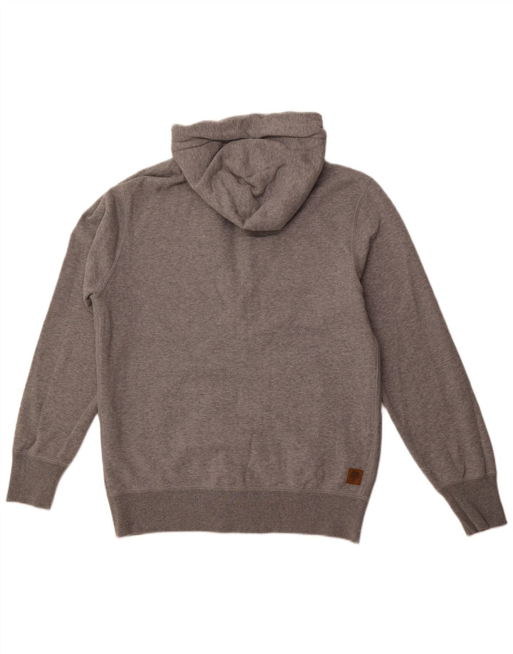 Felpa con cappuccio e zip da uomo PUMA in cotone grigio medio