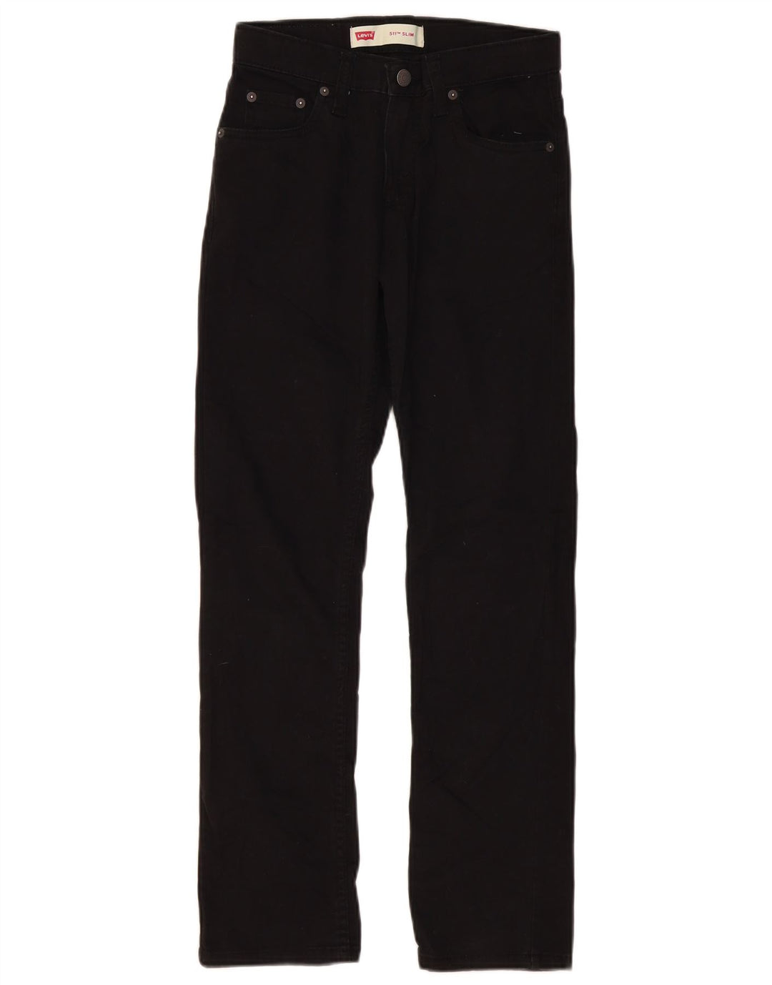 LEVI'S Jeans 511 Slim da bambino 13-14 anni W27 L29 Cotone nero
