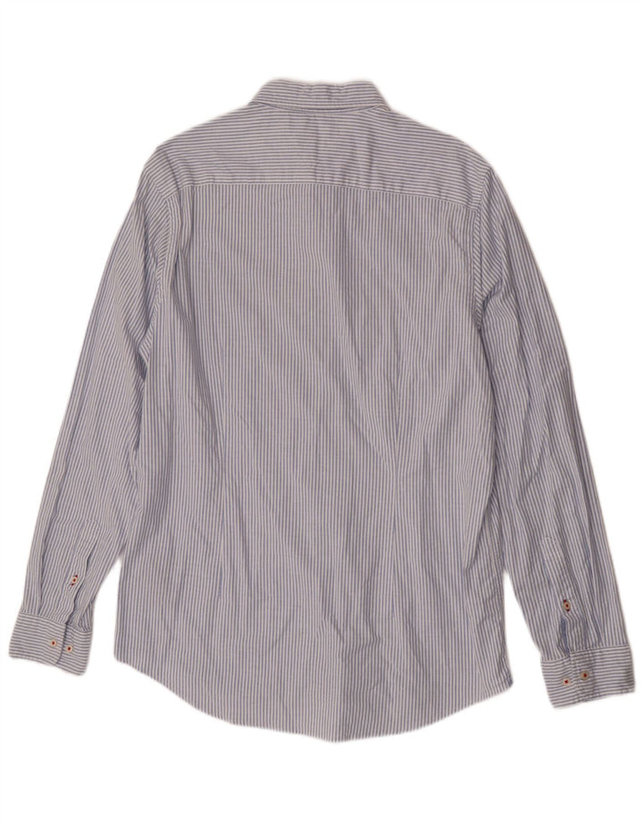 Camicia slim fit da uomo Tommy Hilfiger XL in cotone a righe blu