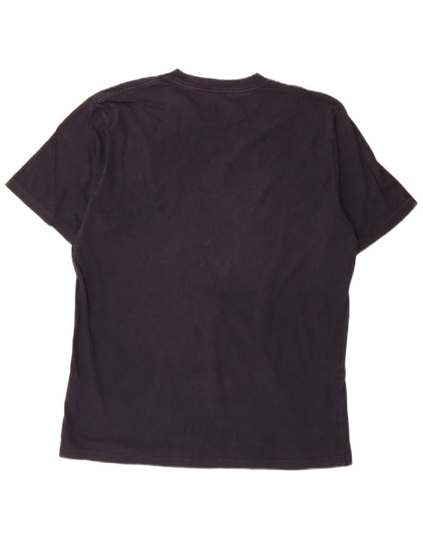 T-shirt grafica da uomo Carhartt Top grande in cotone blu navy