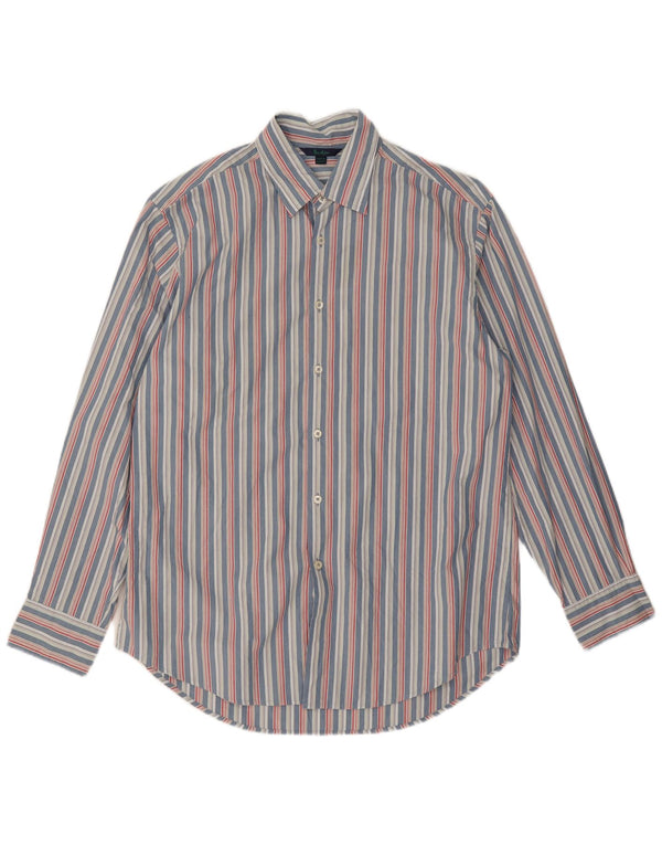 Camicia da uomo Boden in cotone a righe grandi blu