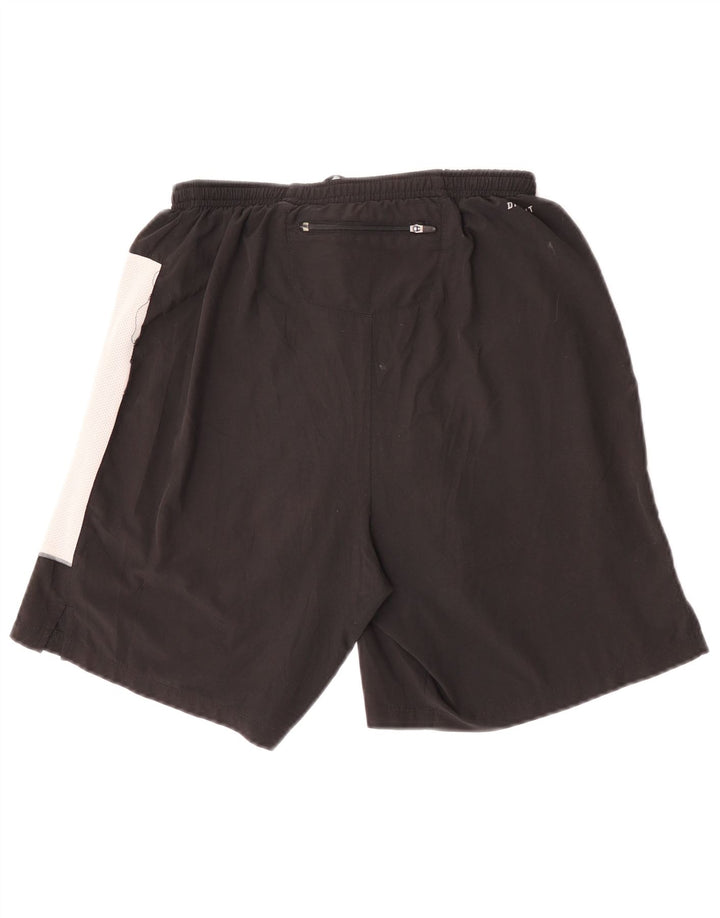 Pantaloncini sportivi Nike da uomo piccoli in poliestere color block nero
