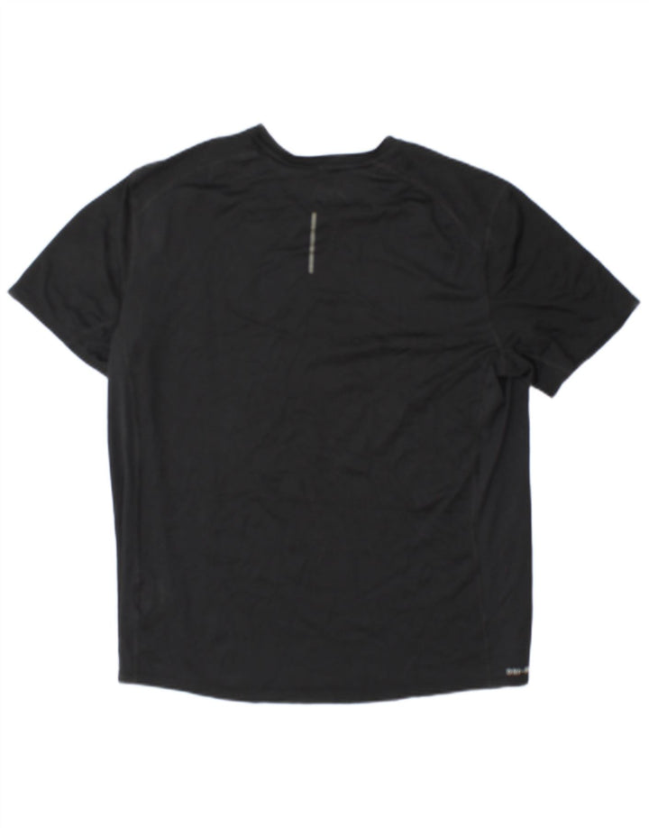 T-shirt Nike Dri Fit da uomo, grande, in poliestere nero