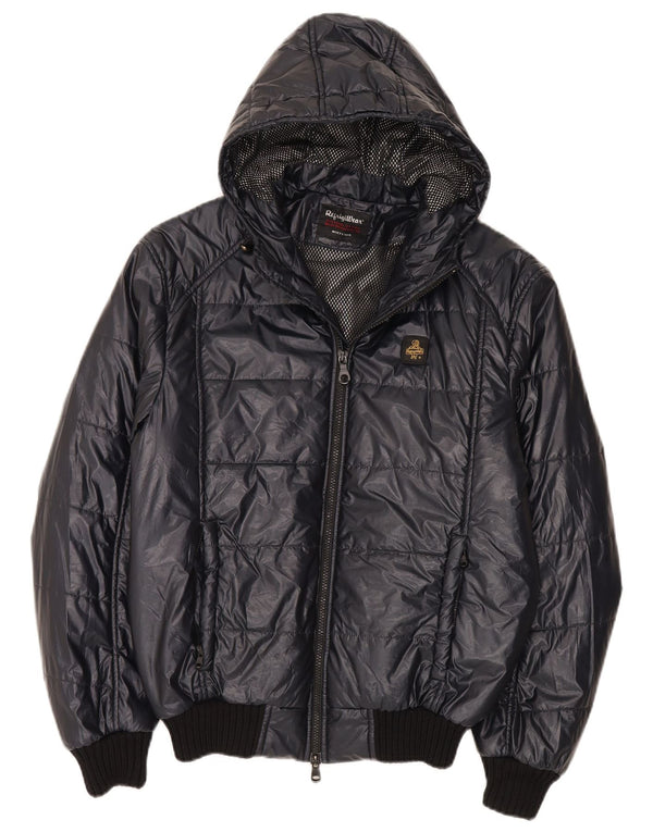 Refrigiwear Giubbotto Bomber Imbottito da Uomo con Cappuccio IT 50 Large Blu Navy Moderno