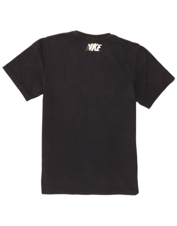 T-shirt grafica da uomo Nike Top in cotone nero medio
