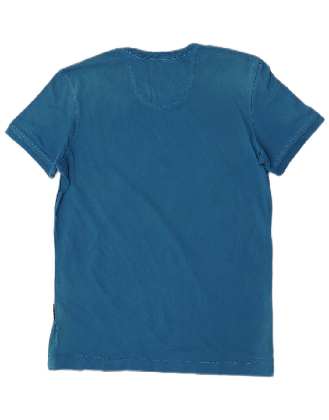 T-shirt grafica da uomo Sisley Top piccola in cotone blu