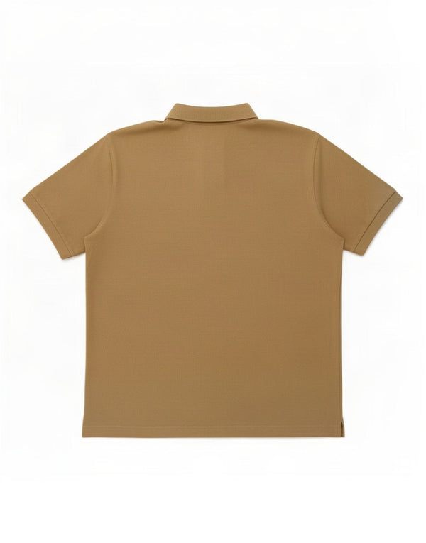 Polo Kappa Uomo Large Beige In Cotone