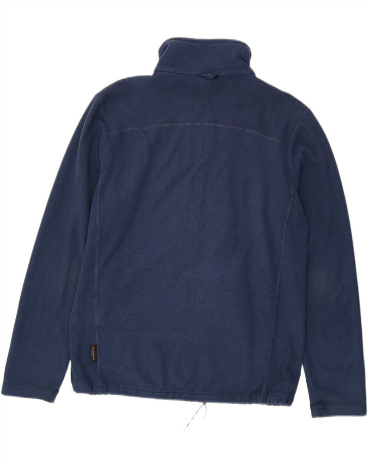 Giacca in pile foderata da uomo Jack Wolfskin UK 42 grande poliestere blu navy
