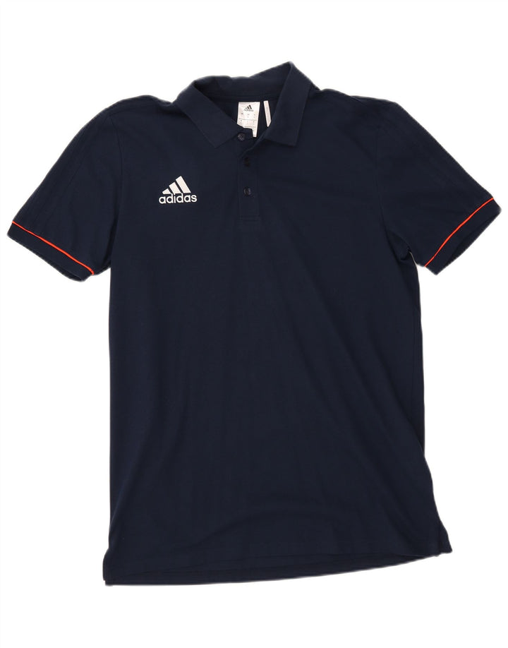 Polo ADIDAS da uomo Climalite grande in cotone blu navy