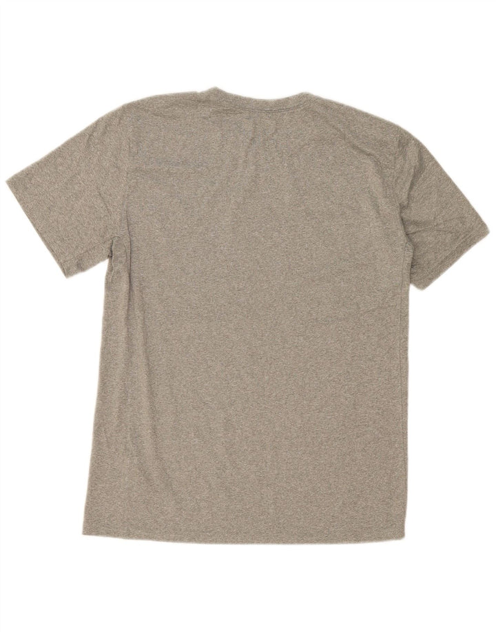 T-shirt grafica Nike Dri Fit da uomo in poliestere grigio medio