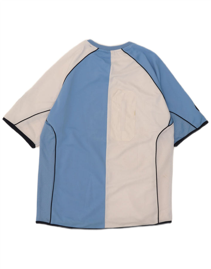 T-shirt grafica da uomo Asics Top in poliestere color block blu medio